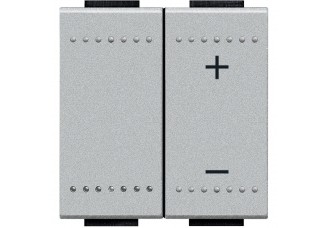 Светорегулятор клавишный 2 мод 60-600Вт (R+RL) алюминий