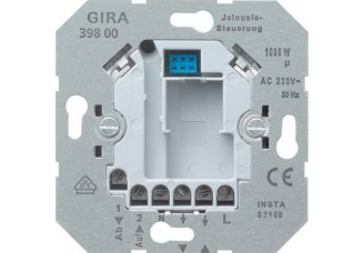 Мех-м управления жалюзи с электрон. блокировкой 1000ВА с доп. входом Gira