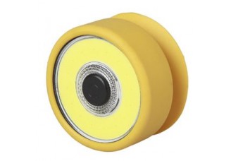 Фонарь (LED 5Вт) Практик, черн-желт (3хААА) резиновый корпус, присоска (ЭРА)