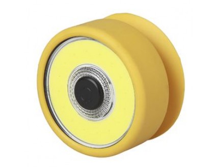Фонарь (LED 5Вт) Практик, черн-желт (3хААА) резиновый корпус, присоска (ЭРА)