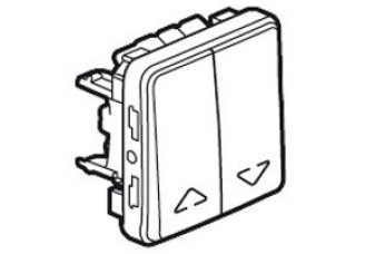 Выключатель для жалюзи с мех. блокировкой 10А 250В серый IP 55 Plexo 55
