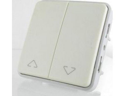 Выключатель для жалюзи с мех. блокировкой 10А 250В белый IP 55 Plexo 55