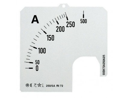 Шкала для амперметра SCL-A1-500/72