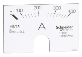 Шкала амперметра AMP 400A