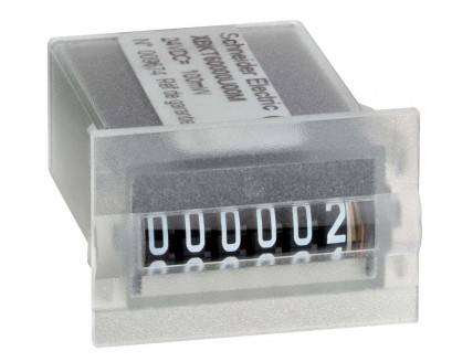 Суммирующий счетчик, 24 V пост. ток , 6 цифр, 20 x 30 mm , механич.