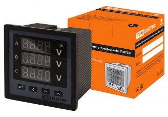 Цифровой вольтметр ЦП-В72х3 0-999кВ-0,5 (трехфазный) TDM