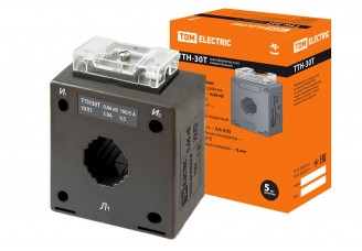 Трансформатор тока ТТН-30Т 100/5 5ВА, клacc точности 0.5 TDM