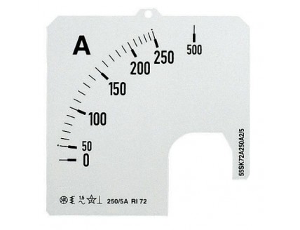 Шкала к амперметру AMT 1/A1 на 60А