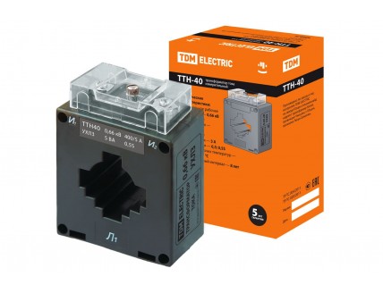 Трансформатор тока ТТН 40/400/5- 5VA/0,5S TDM