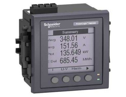 Изм. мощности PM5310 RS-485, 2DI/2DO