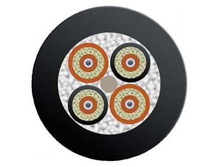SM FO ROBUST CABLE GP (4E9/125) OUTDOOR CABLE; WITH PROTECTION AGAIST RODENTS; SPLITTABLE; W/O CONNE