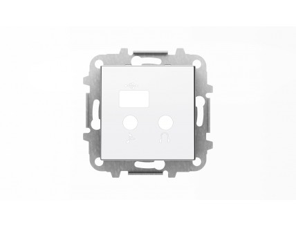 Накладка для механизма медиа-комбайна арт.9368.3, серия SKY, цвет альпийский белый