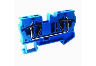Зажим клеммный безвинтовой (ЗКБ) 3 вывода 1,5 мм2 17,5А синий TDM