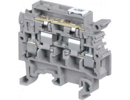 Клемма винтовая 4мм.кв. под предохранитель 5х20 M4/8.SFD с инд. 24В ABB