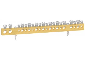 КЛЕММНЫЕ КОЛОДКИ НЕИЗОЛИРОВАННЫЕ, крепление винт М4, 2x16+9x10+9x6, Италия