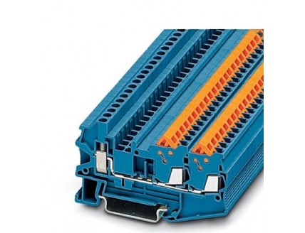 Проходные клеммы QTCU 1,5-TWIN BU Phoenix Contact