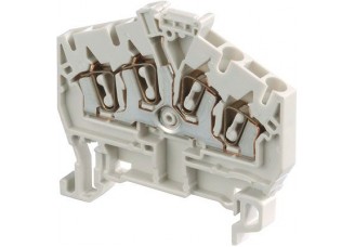 Клемма D2,5/5.I.4L пруж. 2.5мм.кв. серая
