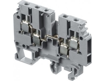 Клемма винтовая 4мм.кв. серая M4/6.4A