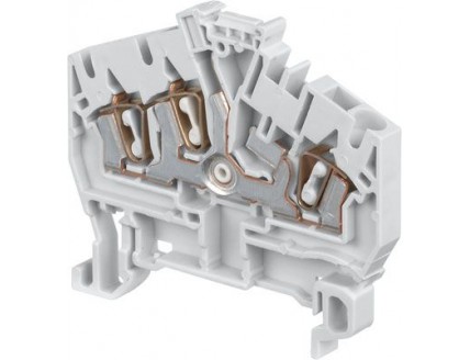 Клемма D2,5/5.I.3L пруж. 2.5мм.кв. серая