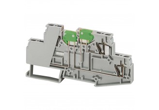 Клемма пружинная 2,5мм.кв. разъединит. серая