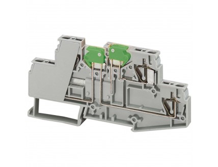 Клемма пружинная 2,5мм.кв. разъединит. серая
