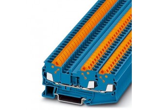 Проходные клеммы QTC 2,5-TWIN BU Phoenix Contact