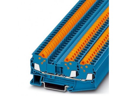 Проходные клеммы QTC 2,5-TWIN BU Phoenix Contact