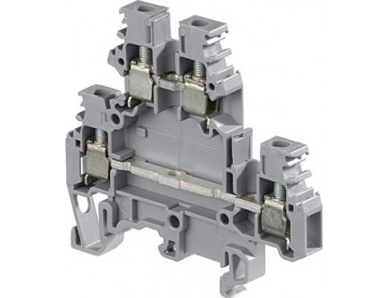 Клемма винтовая 4мм.кв. 2-уровневая M4/6.D2 ABB