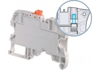 Клемма ZS4-S-T2-R1-OR винт, 4 мм. кв., оранж, 2 контакта для перемычки , совместим с профилем ZS4-SF