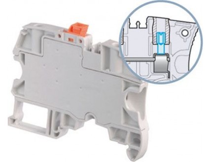 Клемма ZS4-S-T2.3-R1 винт, 4 мм. кв., 2 контакта для перемычки , совместим с профилем ZS4-SF