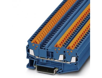 Проходные клеммы QTC 1,5-TWIN BU Phoenix Contact