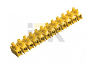 Клеммная колодка 10-25 мм.кв. <12 полос> ЗВИ-80 полистирол желтый ИЭК