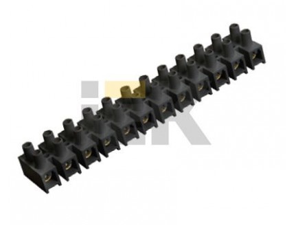 Клеммная колодка 1-2,5 мм.кв. 12 полос ЗВИ-3 полистирол черный ИЭК
