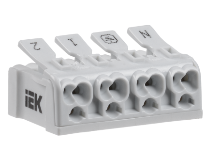 Клемма пружинная соединительная КСП4-2L+N+PE IEK