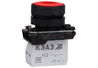 Кнопка КМЕ4511м-красный-1но+1нз-цилиндр-IP54-КЭАЗ