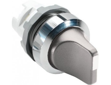 Переключатель M2SS1-20U (короткая ручка) серый 2-х позиционный б ез подсветки (только корпус) 45# с