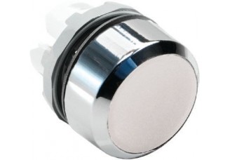 Кнопка MP1-20W белая (только корпус) с надписью *R* без подсветк и без фиксации