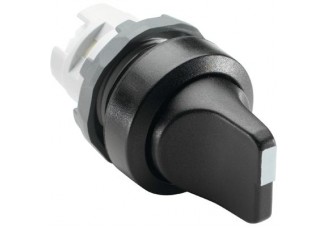 Переключатель M3SS1-10B (короткая ручка) черный 3-х позиционный без подсветки (только корпус) с фикс