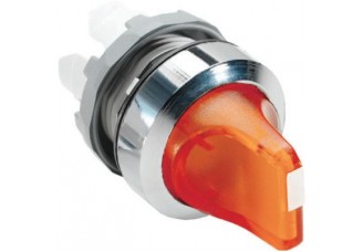 Переключатель M2SS3-21R (короткая ручка) красный 2-х позиционный с подсветкой (только корпус) 45# с