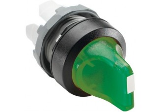 Переключатель M3SS1-11G (короткая ручка) зеленый 3-х позиционный с подсветкой только корпус) с фикса