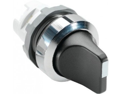 Переключатель (короткая ручка) M2SS1-20B черный без подсветки 2-х позиционный (только корпус) 45° с