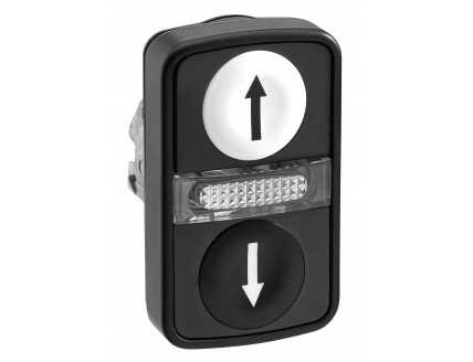 ГОЛОВКА КНОПКИ ДВОЙНАЯ С МАРКИРОВК + LED