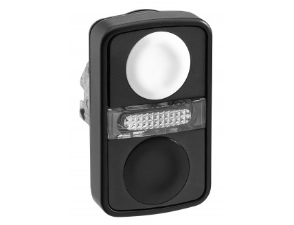 ГОЛОВКА КНОПКИ ДВОЙНАЯ БЕЗ МАРКИР + LED