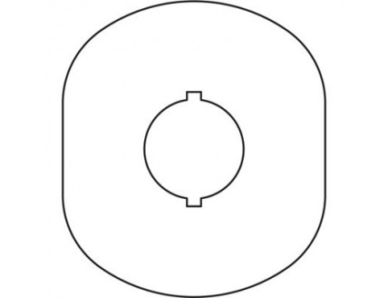 Шильдик MA6-1024 (желт.пласт. 1 место) с без текста