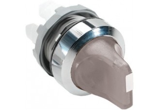 Переключатель (короткая ручка) M2SS1-21C прозрачный 2-х поз. с подсветкой (только корпус) 45# с фикс