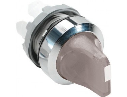 Переключатель M2SS3-21C (короткая ручка) прозрачный 2-х поз. с подсветкой (только корпус) 45# с возв