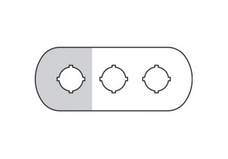 Шильдик MA6-1007 (3 места (1 желт)) для пластикового кнопочногопоста