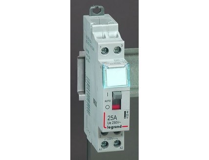 Силовое реле 2-пол. 25А 2НО 230V рук. CX3 Legrand
