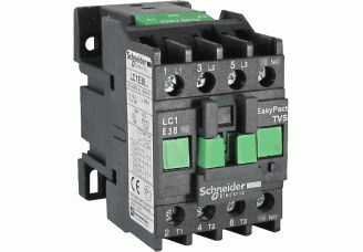 Контактор 3 полюса 38А, катушка 220В, серия tesys E, 1но