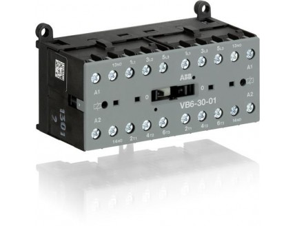 Миниконтактор реверсивный VB6A-40-00 9A (400В AC3) катушка 230В АС
